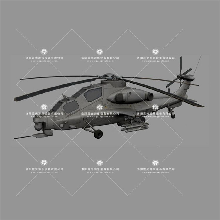竞秀武装直升机3D模型